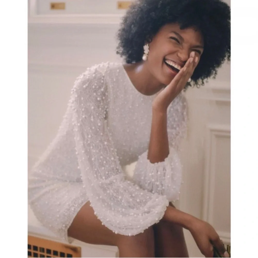 BHLDN Forever That Girl Kanelle Dress
Beaded Pearl Sequin Bridal - Picture 2 of 10